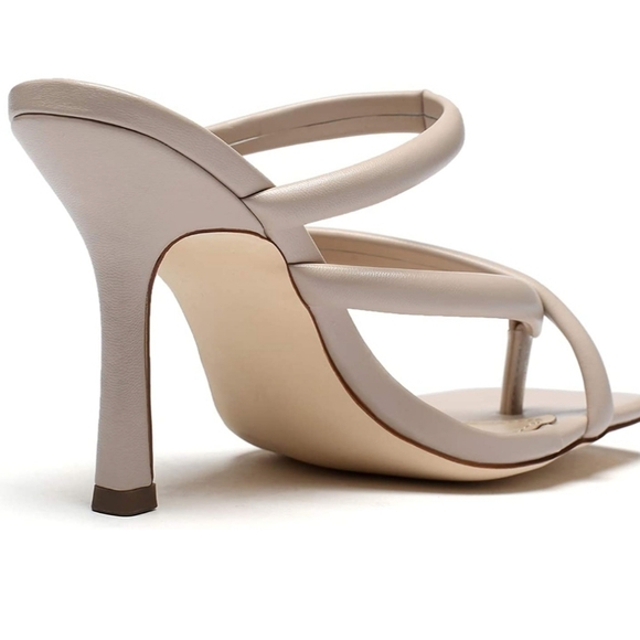 Vivianly Womens Criss Cross Thong Strappy Heels Slip On Stiletto Size 8.5 - Picture 7 of 8